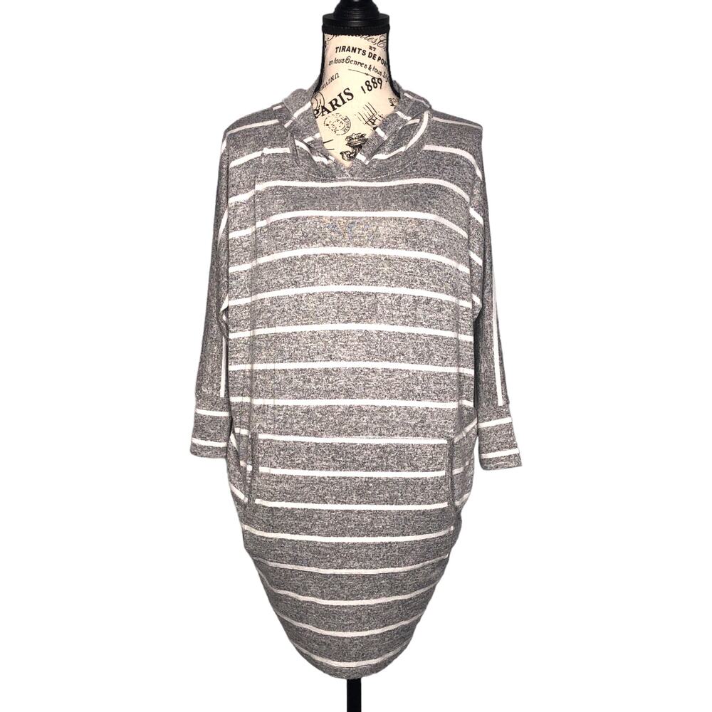 Market & Spruce (S) Karlotta Hooded Dolman Knit Top Stitch Fix Striped Pullover